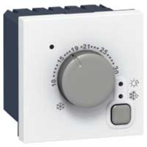 thermostat d'ambiance électronique - 2 modules - blanc - legrand 076720