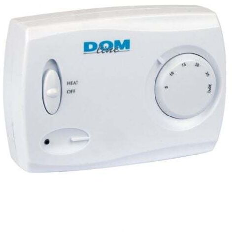Thermostat de chaudière filaire 230V – Plage de température 5-30°C – Charge résistive 5(3)A – Témoin de mise en service chauffage – Bricolage Direct