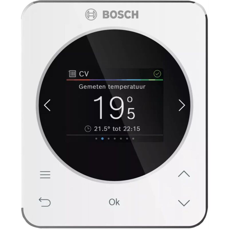 Elm Leblanc - Thermostat d'ambiance filaire avec écran couleur haute résolution - CH120 Commande à distance avec sonde d'ambiance Avec programmation