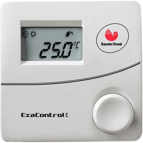 Thermostat d'Ambiance Filaire Contact Sec Exacontrol E Saunier Duval