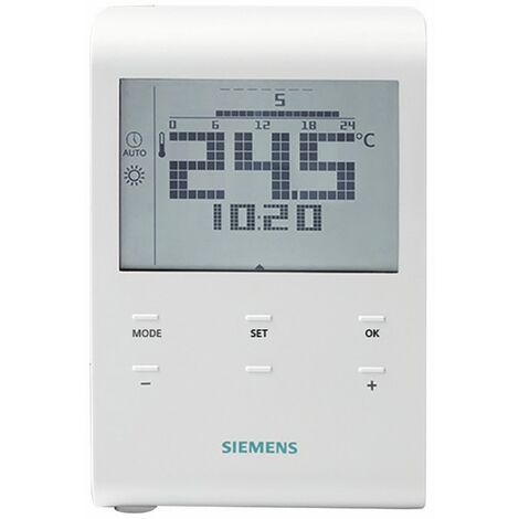 Thermostat d'ambiance journalier/hebdo à piles - SIEMENS : RDE100.1