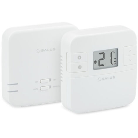 Thermostat d'ambiance numérique sans fil RT310RF – Alimentation 230V – Récepteur 16A – Plage 5-35°C pour contrôle précis – Salus
