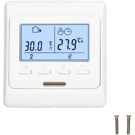 Thermostat d'ambiance Programmable 16A pour Chauffage au Sol Electrique, Numérique Thermostat Plancher Chauffage électrique