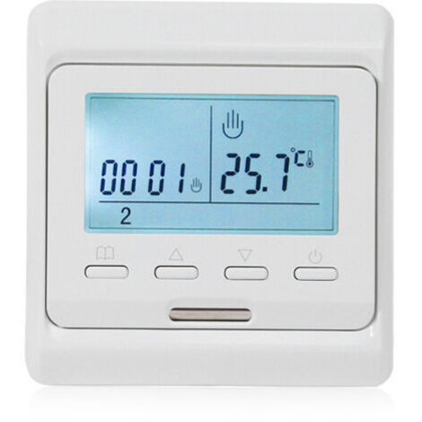 Thermostat d'ambiance Programmable avec Sonde 16A pour Chauffage au Sol Electrique, Numérique Thermostat Plancher Chauffage électrique