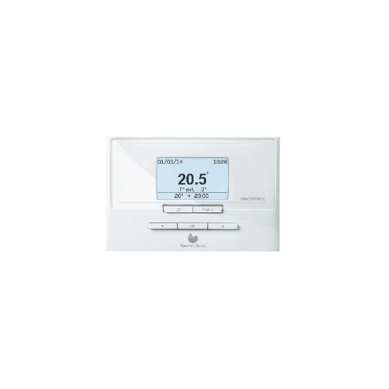 Saunier Duval - Thermostat programmation Exacontrol E7/C filaire à régulation