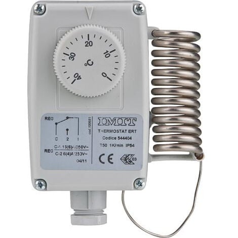 Thermostat d'ambiance RC 0... +40°C reglage male