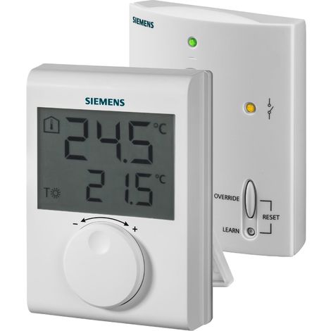 Thermostat d'ambiance sans fil, pour système de chauffage avec afficheur LCD - SIEMENS - SIEMENS