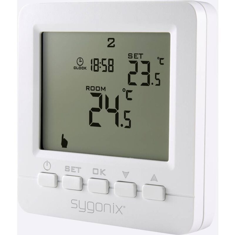 Sygonix - SY-4500818 Thermostat d'ambiance encastré programme hebdomadaire 1 pc(s)