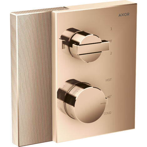 Thermostat de bord AXOR de taille manuelle, dissimulé, avec vanne