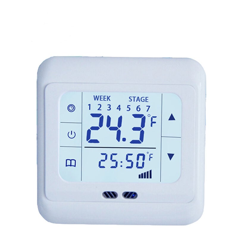 Thermostat de chambre numérique Écran tactile lcd Chauffage par le sol pour le chauffage au sol Eau de chauffage Chauffage mural Thermostat mural