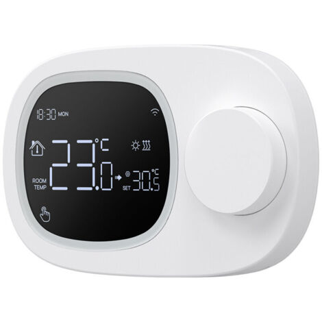 Thermostat de chaudière à gaz, thermostat WiFi thermostat de chaudière à eau à gaz thermostat de faible puissance téléphone portable télécommande intelligente