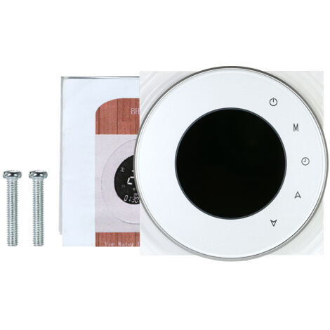 Thermostat de chauffage à gaz programmable Thermostat Thermostat Dry Contact Température Contrôleur Tactile Écran LCD avec rétroéclair Contrôle vocal compatible Amazon Echo / Home / IFTTT