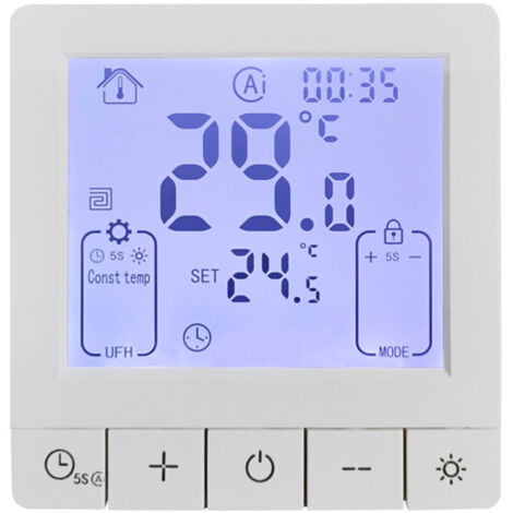 Thermostat de chauffage ACL 3 A, sans fil Wi-Fi intérieur, pour radiateur mural électrique et chaudière (contrôleur de température)