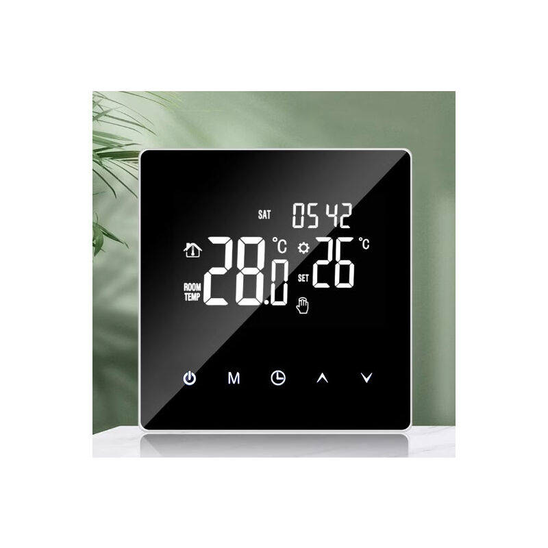Thermostat de chauffage électrique avec écran LCD et écran tactile, programmable par application, pour la maison, le bureau, l'école, l'hôtel,