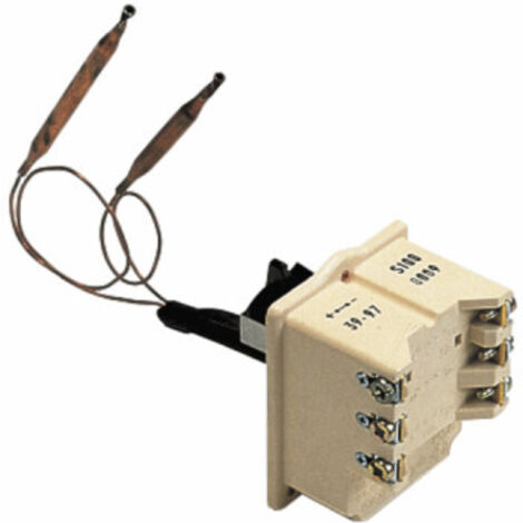 Thermostat de chauffe-eau industriel 2 sondes, L700mm + bouton, S 95°C tripolaire BTS - COTHERM : BTS6001407