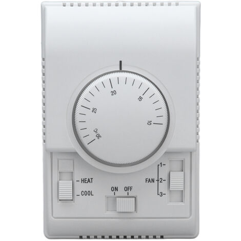 Thermostat D'ambiance Mécanique 2 Fils - Pour Chaudière, Réglage 10-30°C, Installation Murale Simple - 7