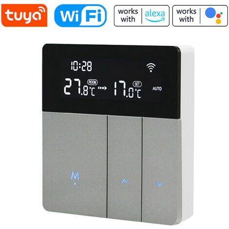 Thermostat de contrôleur de température intelligent Tuya WiFi Compatible avec la commande vocale Alexa Google Home i8HGA pour le chauffage de l'eau