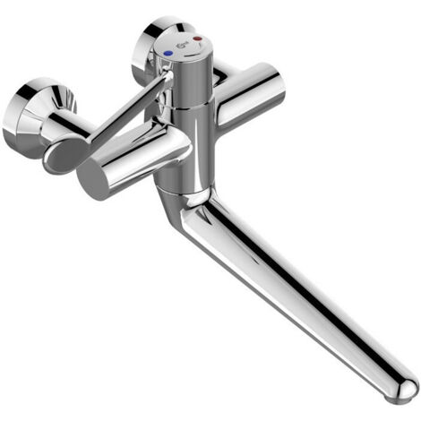 Thermostat de lavabo mural CERAPLUS, raccords S verrouillables chromés IDEAL STANDARD