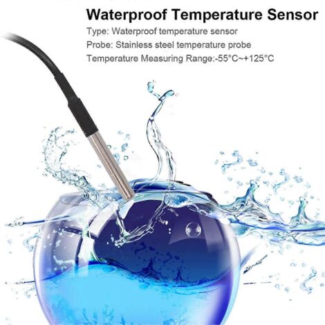 Thermostat de surveillance 10 A, module relais Wi-Fi 1 canal, 85-250 V CA