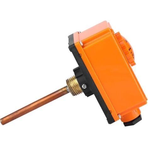 Thermostat d'eau chaude, thermostat d'eau chaude à 90 °C, démarrage à haute température, filetage extérieur G1/2, tube de contrôle de température Aquastat pour eau chaude