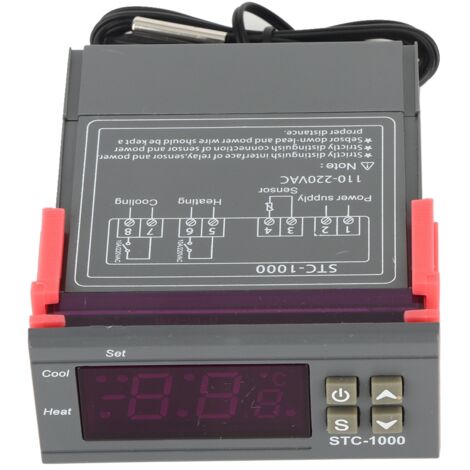 Thermostat Digital STC-1000 avec Régulateur et Alarmes
