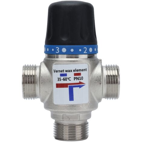 Thermostat-Duschventil mit hohem Durchfluss 3/4 Zoll