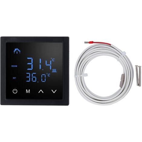 Thermostat électrique de chauffage par le sol, affichage LED, haute précision, anti-faux contact, régulateur de température 16A AC85V-250V.
