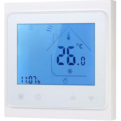 Thermostat électrique pour plancher chauffant ,BHT-002GA Blanc 5A