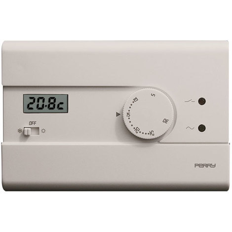 PERRY Thermostat électronique 230V avec interrupteur été/off/hiver