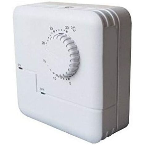 Thermostat ambiance électronique saillie chauf eau chaude sortie inverseur  230V (25501)