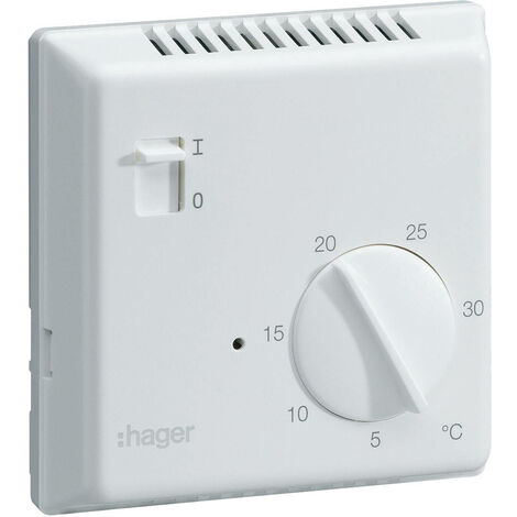 Thermostat éléctronique saillie avec entrée fil pilote 25513 - Hager