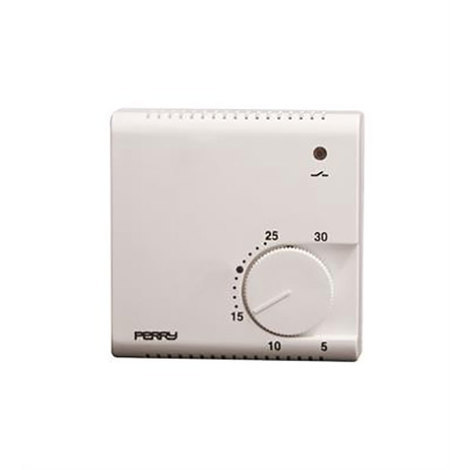 Thermostat électronique série "EUROPA", couleur blanche - Perry