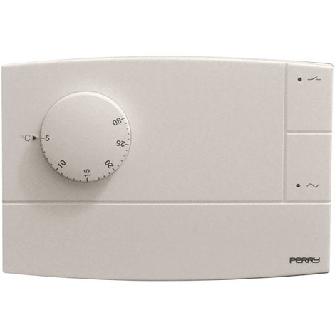 PERRY Thermostat électronique Zefiro avec voyant couleur blanc