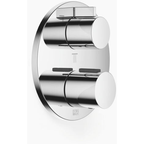 Thermostat encastré Dornbracht avec réglage de débit à trois