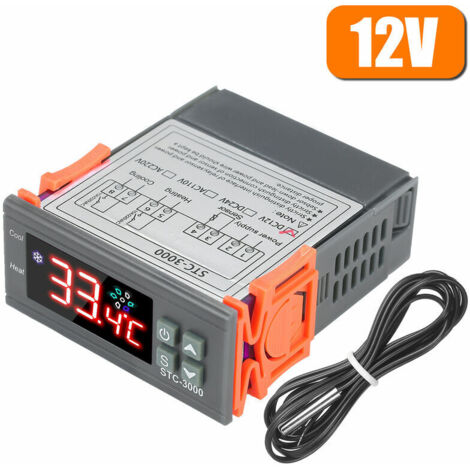 Thermostat et programmateur de température Aquarium éclosion refroidisseur de fruits de mer électronique affichage numérique thermostat micro-ordinateur contrôleur de température interrupteur S