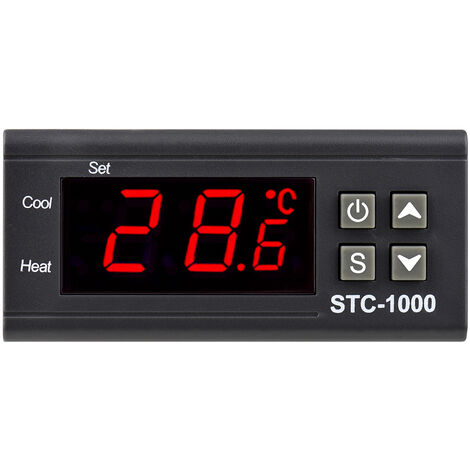 Contrôleur de température,régulateur de température thermostat digital avec Capteur Module Interrupteur de commande de température 