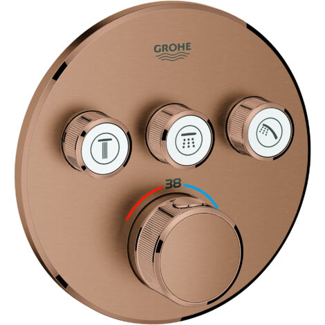 Thermostat Grohe Grohtherm SmartControl avec trois vannes