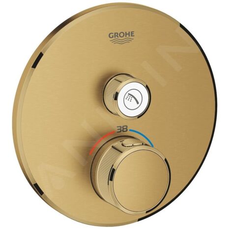 Thermostat Grohe Grohtherm SmartControl avec une vanne d'arrêt,