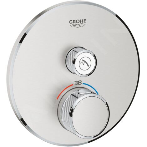 Thermostat Grohe Grohtherm SmartControl avec une vanne d'arrêt,