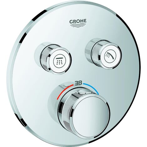 Thermostat Grohtherm rond SmartControl, deux vannes d'arrêt 29119A00