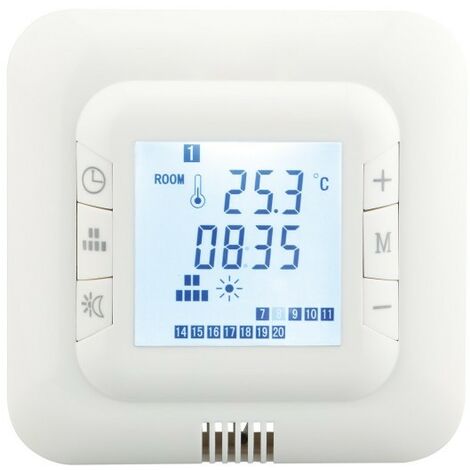 BERNSTEIN Thermostat HT-01 White für elektrische Fußbodenheizung mit TWIN-Technologie