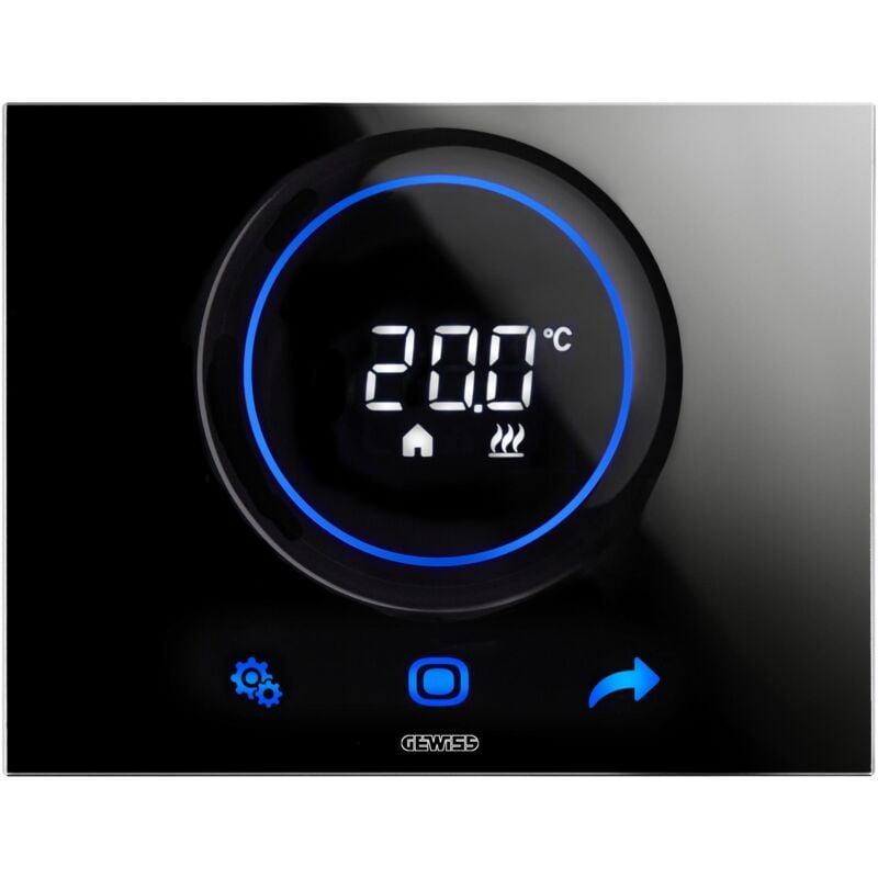 Thermostat Ice Knx En Saillie Noir Gewiss Gw16976cn