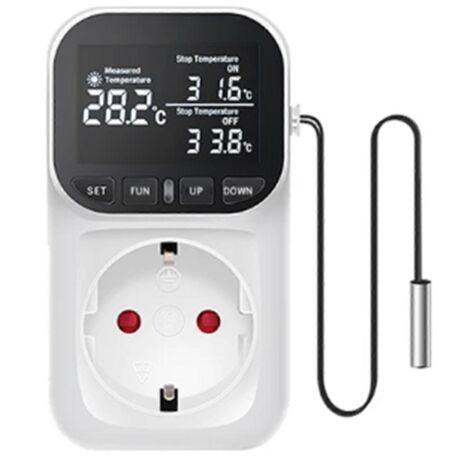 Thermostat intelligent à affichage numérique haute précision pour aquarium, prise UE