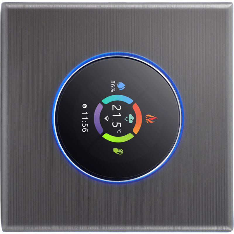 Thermostat Intelligent avec Contrôle à Distance par Application Smartphone - Mode Manuel et Programmable pour la Maison