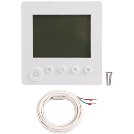 Thermostat intelligent avec écran LCD clavier AC 95-240V 16A pour Thermostat de chauffage électrique domestique