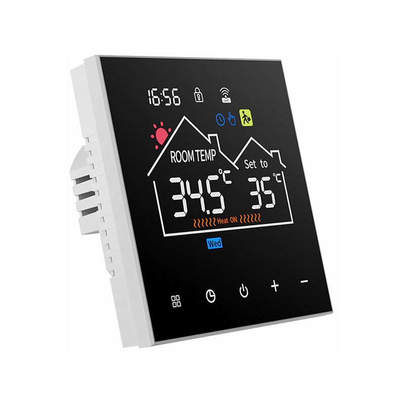Thermostat intelligent de chauffage électrique 16 A AC 90 V-240 V Contrôleur de température Mémoire de panne de courant programmable pour chauffage