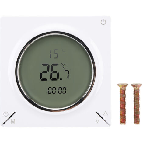 Thermostat intelligent numérique 16A, écran LCD, contrôleur de température domestique avec fonction de mémoire pour le chauffage de la pièce