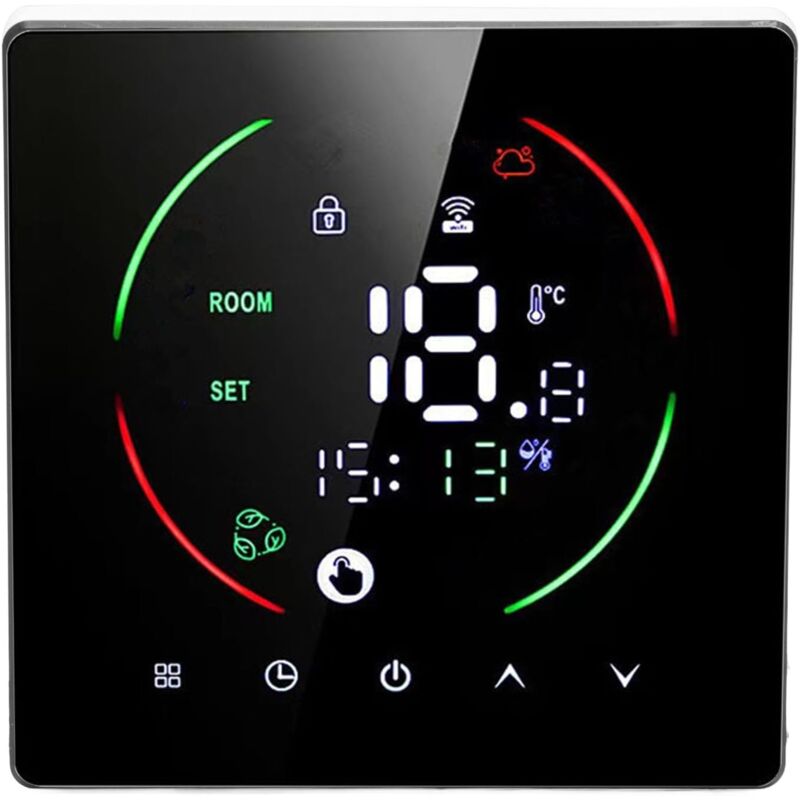 Thermostat intelligent pour chauffe-eau/chaudière 3A AC 90 V-240 V Thermostat programmable à écran couleur tactile intelligent pour la maison, le