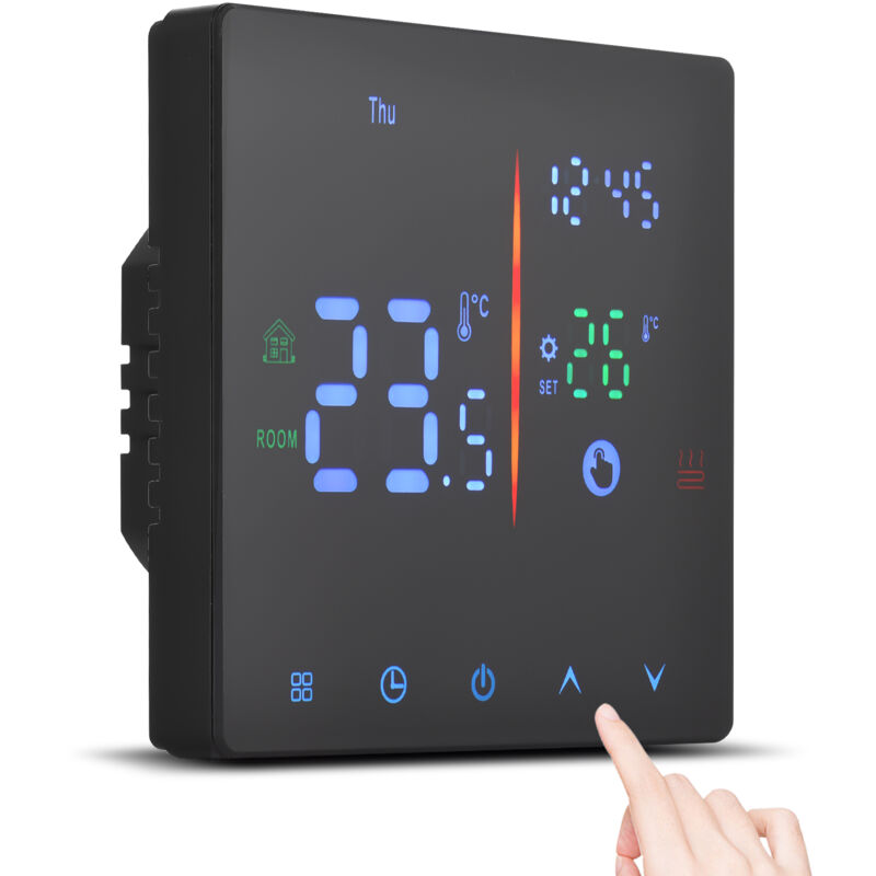 Lifcausal - Thermostat intelligent pour la maison Thermostat numérique programmable hebdomadaire Mode manuel/automatique Contrôleur de température