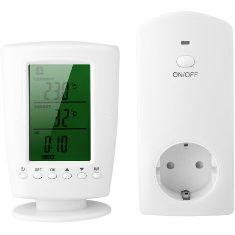Thermostat Intelligent Sans Fil Programmable Prise Connectée (EU 110-240V)